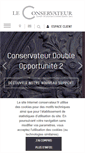Mobile Screenshot of conservateur.fr
