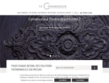 Tablet Screenshot of conservateur.fr